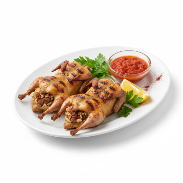 جوز سمان من قوطه للمشويات سمان متبّل ومتحمّر بطعم شرقي أصيل، طري من الداخل ومقرمش من الخارج، وجبة خفيفة وفاخرة لعشاق السمان.