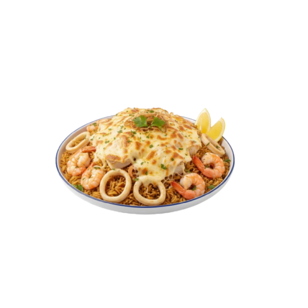 أرز سى فود بالموتزاريلا