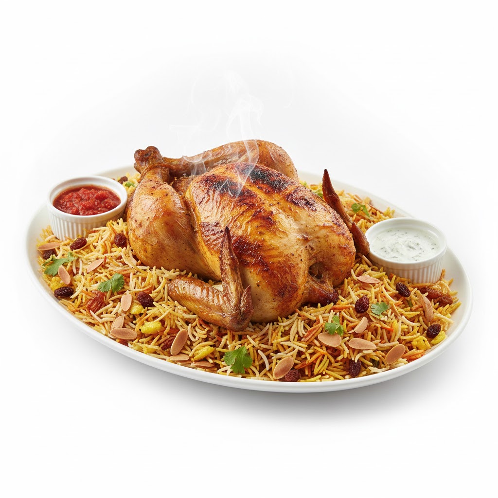 مطعم ابو صالح - دجاجة مندى