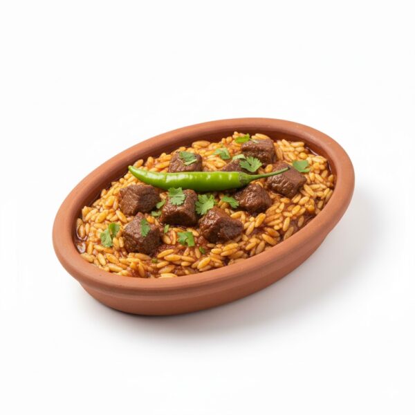 مطعم الحجرى - طاجن لسان عصفور باللحمة