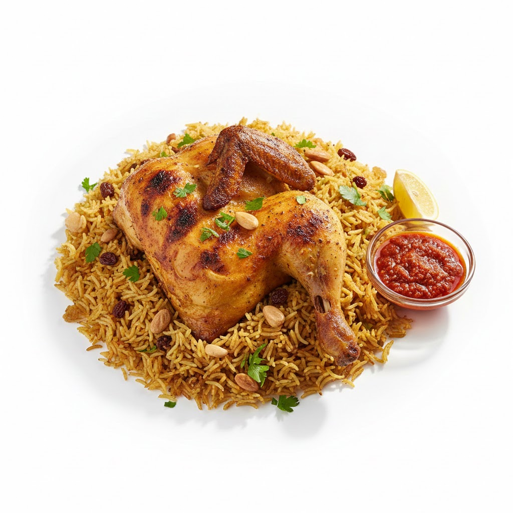 مطعم ابو صالح - نصف دجاجة مندى