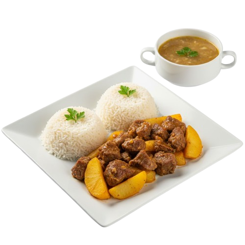 مطعم ابو صالح - ورقة لحمة بالبطاطس