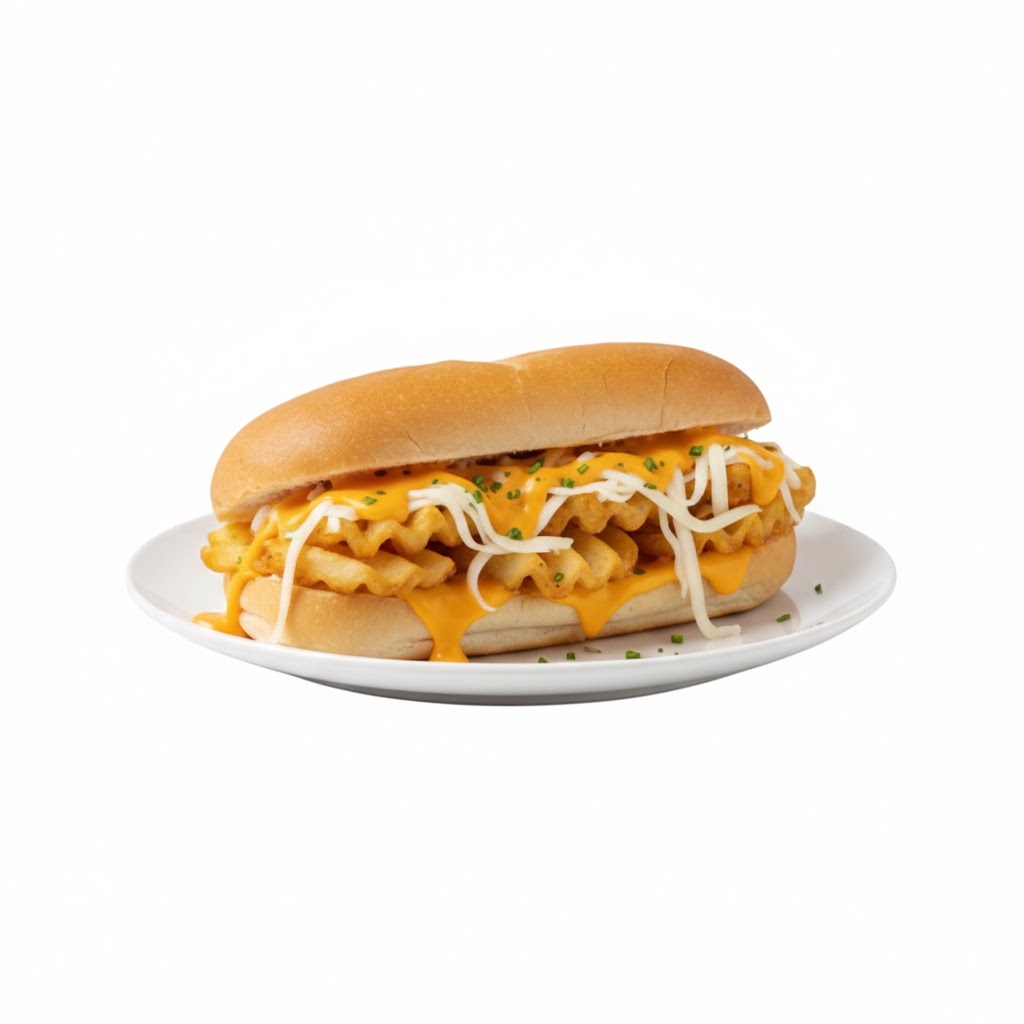 سندوتش بطاطس موتزاريلا شيدر