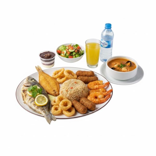 وجبة حسن القبطان من مطعم ابن حميدو للمأكولات البحرية