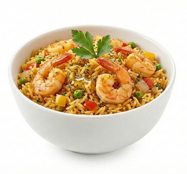 أرز بالجمبري من مطعم كافيار