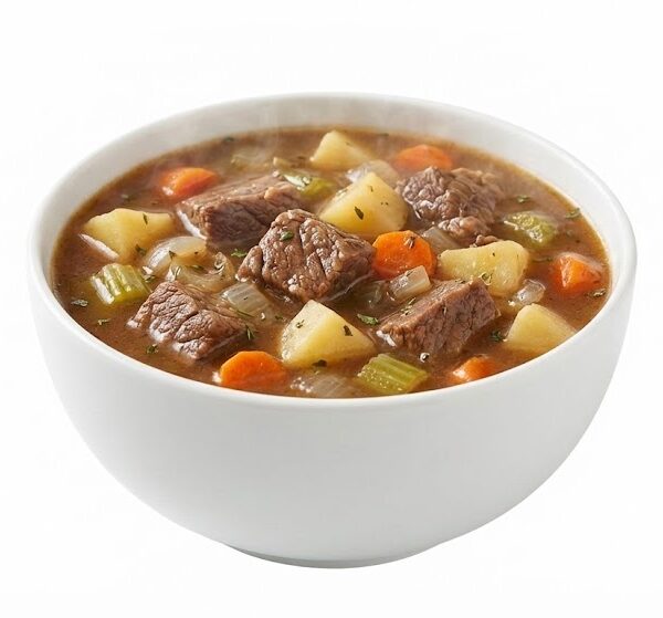 شوربة لحمة من مطعم قوطه للمشويات شوربة ساخنة غنية بالطعم البلدي الأصيل، مُحضّرة من لحمة طازجة ومرق مركز بتتبيلة قوطه الخاصة، مثالية كبداية شهية للوجبة أو طبق خفيف ومغذّي في أي وقت.