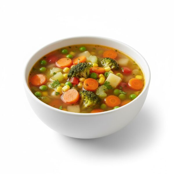 شوربة خضار من مطعم قوطه للمشويات شوربة ساخنة وصحية، محضّرة من خضروات طازجة ومرق غني، بطعم طبيعي ومغذي، مثالية كبداية للوجبة أو طبق جانبي خفيف لجميع أفراد العائلة.