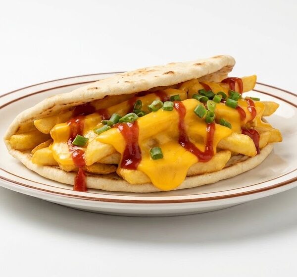 سندوتش بطاطس صوص شيدر