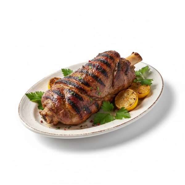 موزة مشوية عالفحم من مطعم الكيلاني للمشويات طبق رئيسي غني بالنكهة المدخنة، موزة طرية مشوية بعناية على الفحم مع توابل متوازنة، يمكن تقديمها مع أرز وخضار لتصبح وجبة متكاملة ومشبعة.