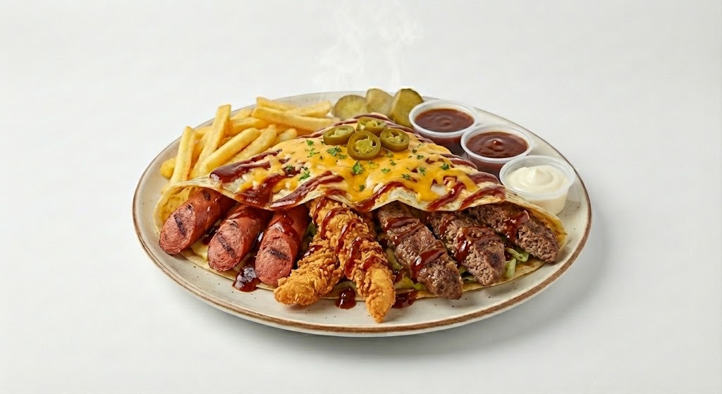 كريب مكس لحوم