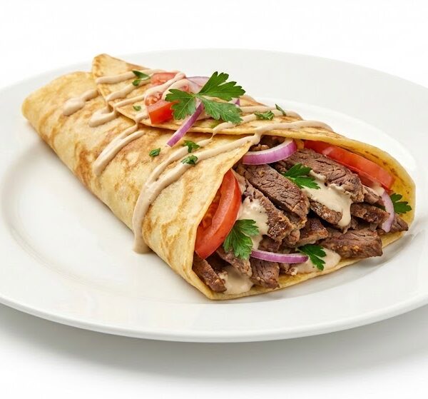 كريب شاورما لحم