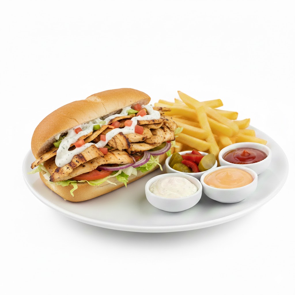 مطعم تاج محل -سندوتش شاورما فراخ