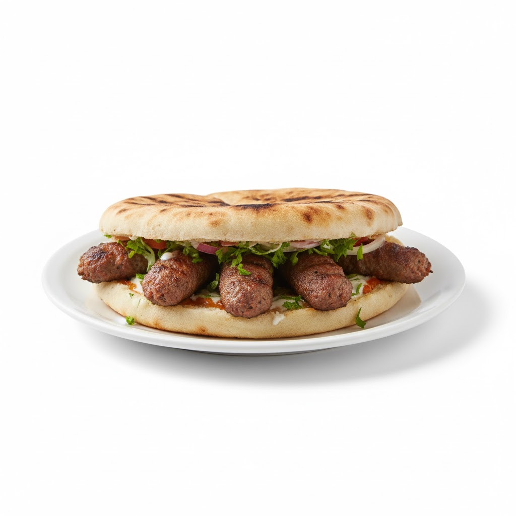 مطعم بزوم - سندوتش كفتة مشوي