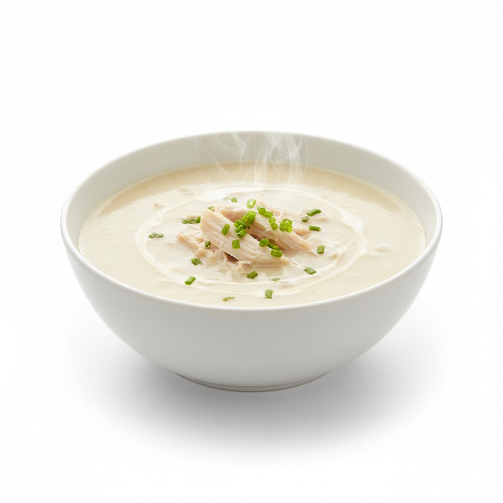 مطعم بزوم - شوربة كريمه الدجاج