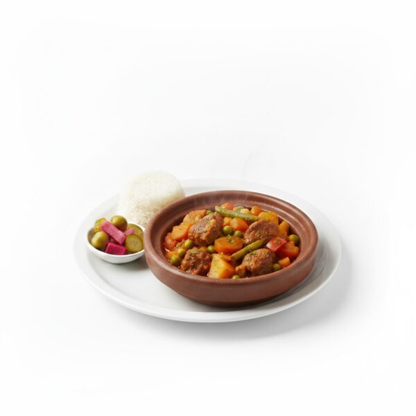 مطعم تاج محل - طاجن خضار باللحمه