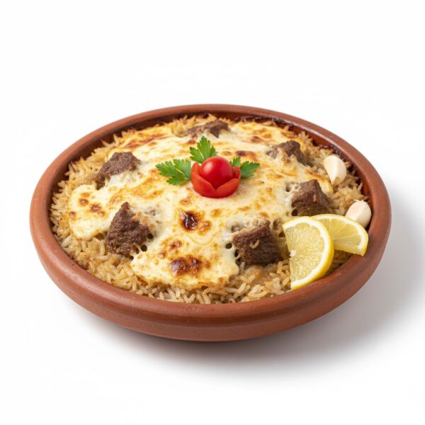 مطعم بزوم - طاجن معمر باللحم والقشطة البلدى