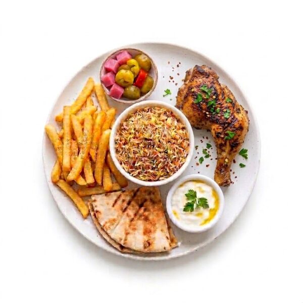 مطعم لودا ويتش - وجبـة فراخ مشوية ورك